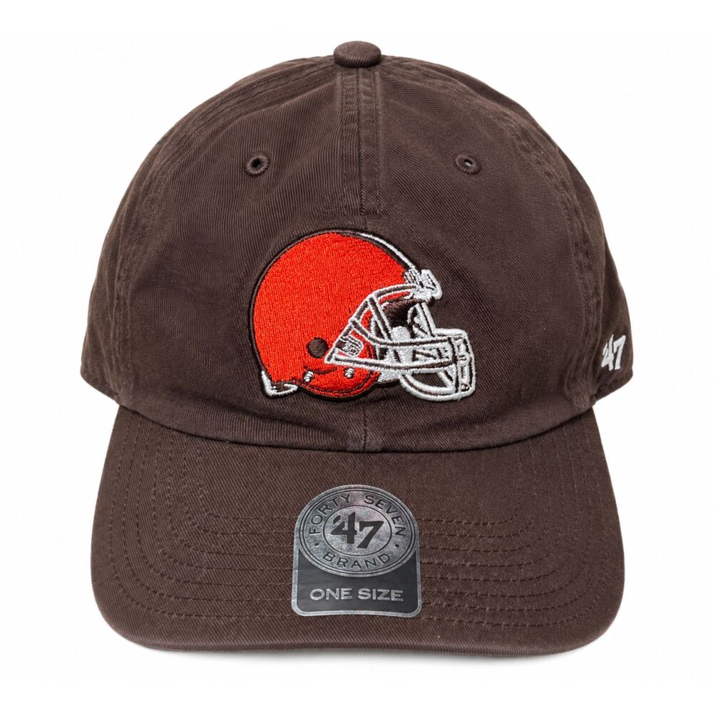 '47 Brand Cleveland Browns Clean Up Hat Brown Helmet Logo OSFA NWT